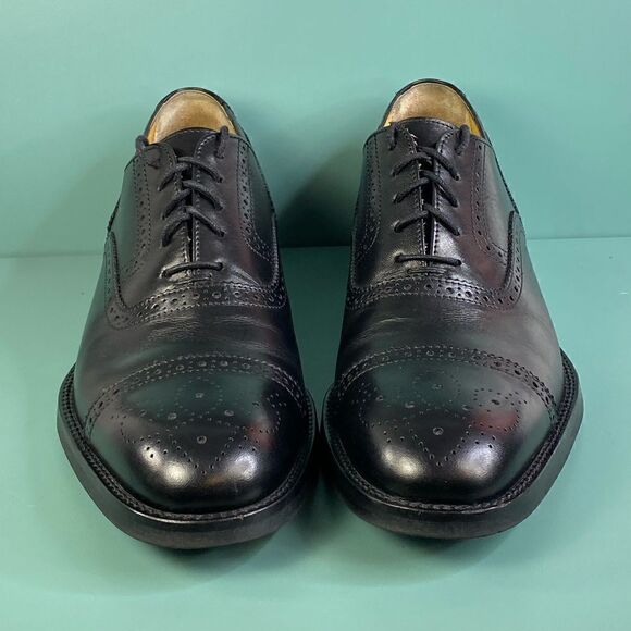 Daniel Cremieux Black Leather Oxford men dress shoes  size 8.5 main image 2